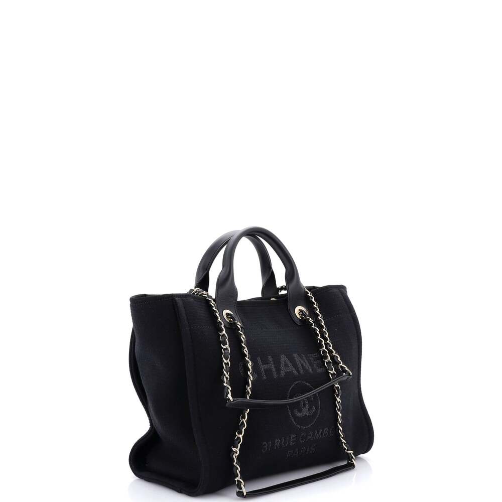 Chanel Deauville Nm Tote Mixed Fibers #253447C38B - Picture 3 of 9